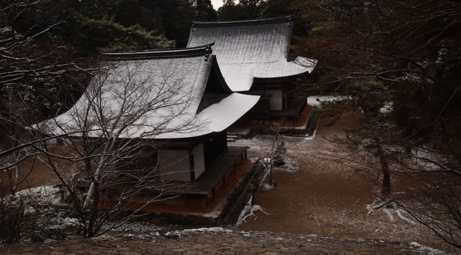 京都 高雄 神護寺の雪景色(Covered with snow of Jingoji temple in Kyoto,Japan)